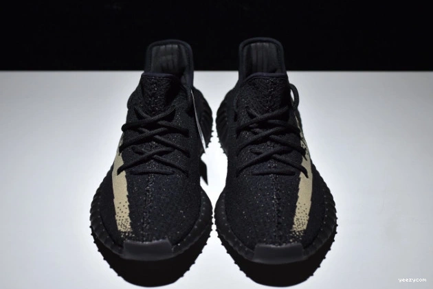 BY9611 Adidas Black Boost 350 V2 Green Core Yeezy 0801